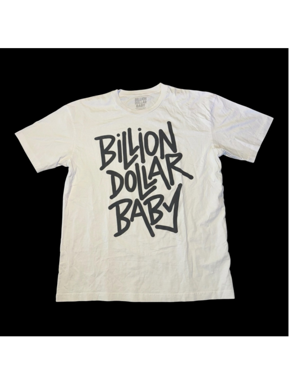 Billion Dollar Baby Da Baby White & Black Short Sleeve Tee Shirt Size XL